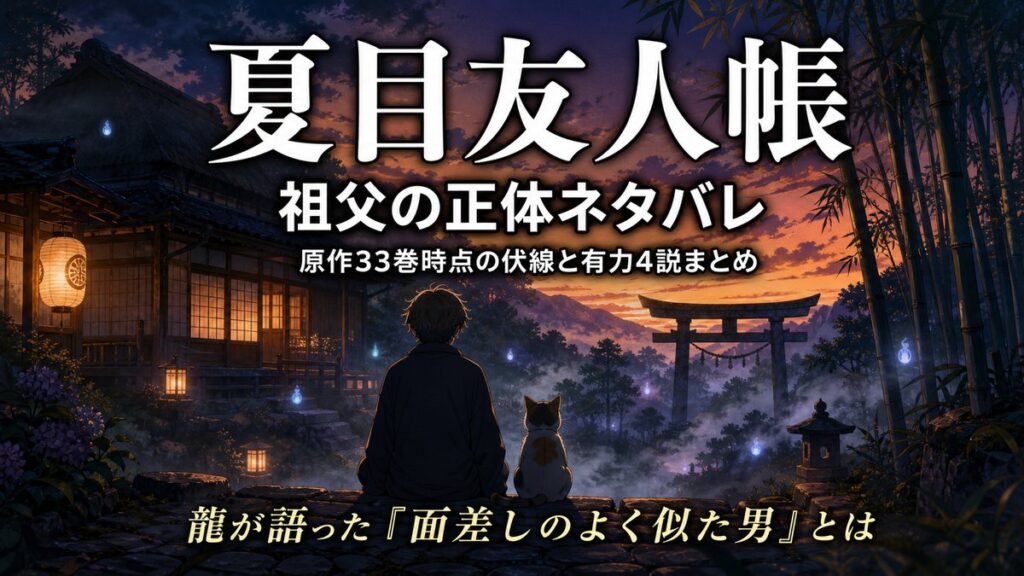 夏目友人帳・祖父の正体ネタバレ｜原作33巻時点の伏線と有力4説まとめ