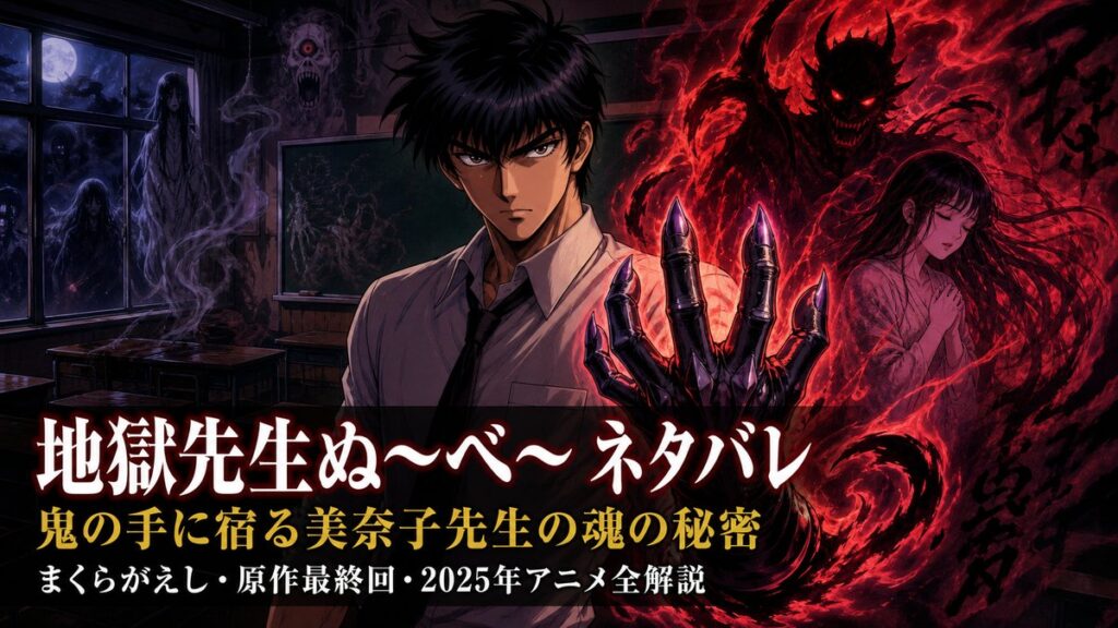 地獄先生ぬ〜べ〜 2025年版アニメ ネタバレ解説：鬼の手に宿る美奈子先生の魂と覇鬼封印の真実